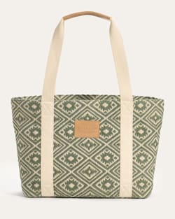 BAYSIDE COTTON TOTE IN EMERALD CREEK image number 1
