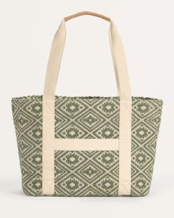 ALTERNATE VIEW OF BAYSIDE COTTON TOTE IN EMERALD CREEK image number 2
