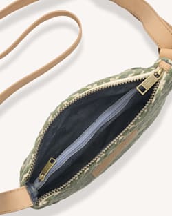 ALTERNATE VIEW OF BAYSIDE COTTON CROSSBODY IN EMERALD CREEK image number 3