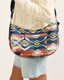 ALTERNATE VIEW OF CREEKSIDE EXPLORER CRESCENT BAG IN NAVY MULTI image number 5