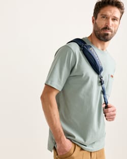 ALTERNATE VIEW OF CREEKSIDE EXPLORER SLING BACKPACK IN NAVY MULTI image number 5