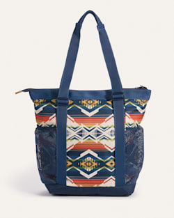 ALTERNATE VIEW OF CREEKSIDE EXPLORER ZIP TOTE IN NAVY MULTI image number 2