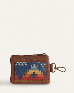 ALTERNATE VIEW OF NEHALEM COTTON ZIP CARD CASE IN NAVY MULTI image number 2