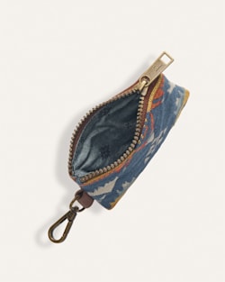 ALTERNATE VIEW OF NEHALEM COTTON ZIP CARD CASE IN NAVY MULTI image number 3