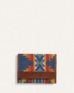NEHALEM COTTON TRIFOLD WALLET IN NAVY MULTI image number 1