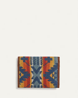 ALTERNATE VIEW OF NEHALEM COTTON TRIFOLD WALLET IN NAVY MULTI image number 2
