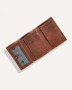 ALTERNATE VIEW OF NEHALEM COTTON TRIFOLD WALLET IN NAVY MULTI image number 3
