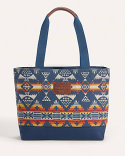 NEHALEM COTTON CITY ZIP TOTE IN NAVY MULTI image number 1