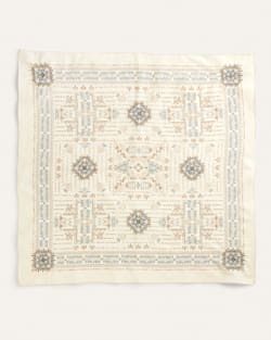 ALTERNATE VIEW OF LAUREL GROVE EMBROIDERED BANDANA IN IVORY image number 2
