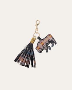 BISON HARDING LEATHER KEYCHAIN IN MULTI image number 1