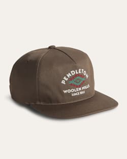 UNSTRUCTURED FIVE PANEL COTTON HAT IN CHOCOLATE image number 1