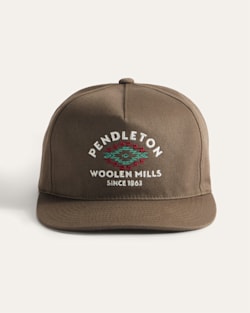 ALTERNATE VIEW OF UNSTRUCTURED FIVE PANEL COTTON HAT IN CHOCOLATE image number 3