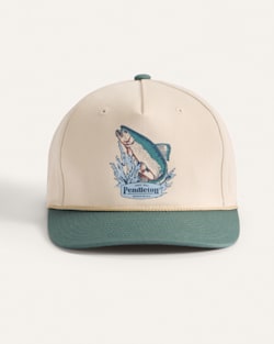 ALTERNATE VIEW OF SALMON FIVE PANEL SNAPBACK HAT IN BIRCH image number 3