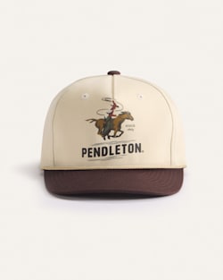 ALTERNATE VIEW OF YOUTH COWBOY SNAPBACK HAT IN IVORY image number 3