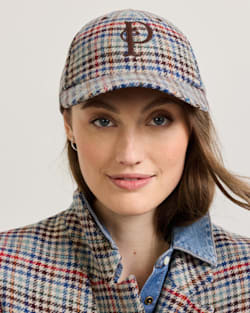 CAMEL BRIGHTS HERITAGE WOOL HAT IN MULTI CHECK image number 1