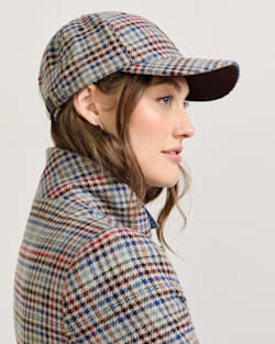 ALTERNATE VIEW OF CAMEL BRIGHTS HERITAGE WOOL HAT IN MULTI CHECK image number 2