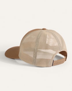 ALTERNATE VIEW OF WESTERN LOGO FIVE PANEL TRUCKER HAT IN TAN image number 2