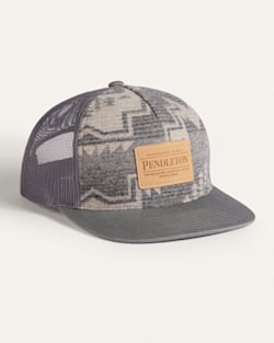 HARDING WOOL SIX PANEL TRUCKER HAT IN GREY MULTI image number 1