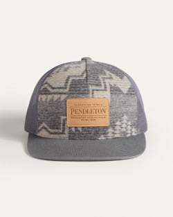 ALTERNATE VIEW OF HARDING WOOL SIX PANEL TRUCKER HAT IN GREY MULTI image number 3
