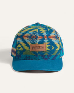 ALTERNATE VIEW OF DIAMOND DESERT WOOL SIX PANEL HAT IN BLUE MUTLI image number 3
