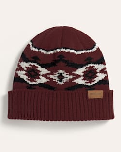 CROWN POINT MERINO BEANIE IN RED image number 1