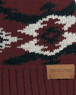 ALTERNATE VIEW OF CROWN POINT MERINO BEANIE IN RED image number 2