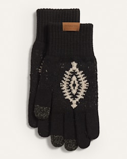 LOS OJOS MERINO TEXTING GLOVES IN BLACK image number 1