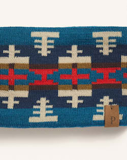 ALTERNATE VIEW OF SHIPROCK MERINO FLEECE-LINED HEADBAND IN TEAL image number 2