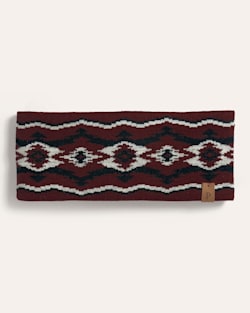 CROWN POINT MERINO FLEECE-LINED HEADBAND IN RED image number 1
