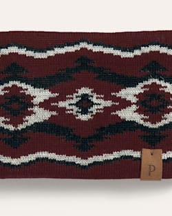 ALTERNATE VIEW OF CROWN POINT MERINO FLEECE-LINED HEADBAND IN RED image number 2
