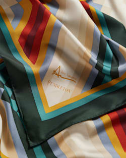 ALTERNATE VIEW OF ADDIE ROANHORSE X PENDLETON MIDDLE WATERS SILK SCARF IN MULTI image number 4