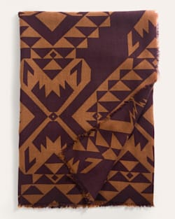 ALTERNATE VIEW OF ECHO BAY FEATHERWEIGHT WOOL SCARF IN BROWN image number 4