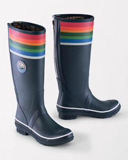 ALTERNATE VIEW OF NATIONAL PARK TALL RAIN BOOTS IN CRATER LAKE BLUE image number 2