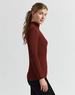 Women s Rib Mock Neck Pullover Pendleton