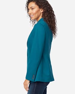 ALTERNATE VIEW OF WOMEN'S SEASONLESS WOOL BLAZER IN MOROCCAN BLUE image number 2