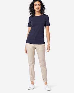 BOYFRIEND CHINOS IN SANDSHELL image number 1