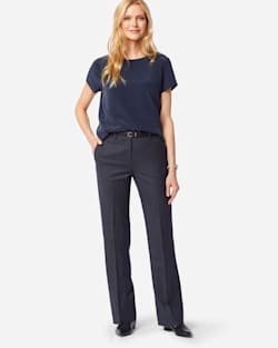 SHELBY AIRLOOM WOOL FLANNEL PANTS IN NAVY MIX image number 1