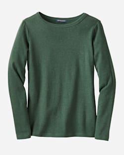 WOMEN'S LONG-SLEEVE COTTON RIBBED TEE image number 2