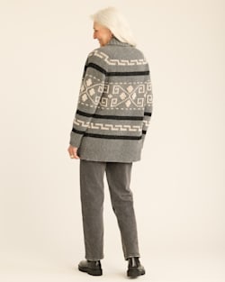 ALTERNATE VIEW OF WOMEN'S WESTERLEY CARDIGAN IN GREY/BLACK image number 3