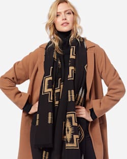 WOMEN'S TWO-BUTTON WALKER COAT IN CAMEL image number 1