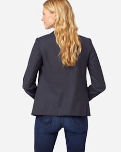 ADDITIONAL VIEW OF SHELBY AIRLOOM WOOL FLANNEL BLAZER IN NAVY MIX image number 2