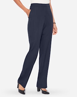 ALTERNATE VIEW OF SEASONLESS WOOL LINED STRAIGHT LEG PANTS IN MIDNIGHT NAVY image number 4