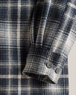 ALTERNATE VIEW OF MEN'S PLAID BOARD SHIRT IN GREY/TAN OMBRE image number 3