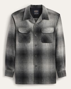 MEN'S PLAID BOARD SHIRT IN CHARCOAL OMBRE image number 1
