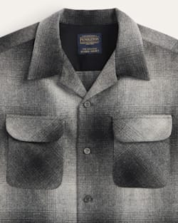 ALTERNATE VIEW OF MEN'S PLAID BOARD SHIRT IN CHARCOAL OMBRE image number 2