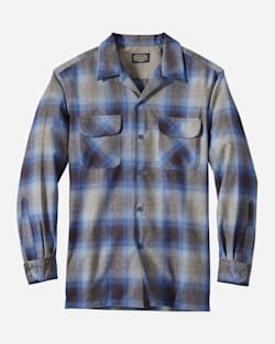 MEN'S BOARD SHIRT IN TAUPE/BROWN/BLUE OMBRE image number 1
