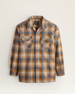 MEN'S BOARD SHIRT IN TAN/COPPER/BLUE PLAID image number 1