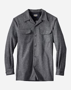 MEN'S BOARD SHIRT IN OXFORD GREY MIX SOLID image number 1