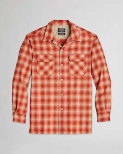 MEN'S BOARD SHIRT IN TAN/RED OMBRE PLAID image number 1