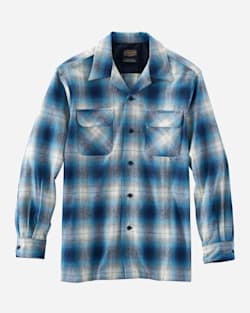 MEN'S BOARD SHIRT IN BLUE/NAVY OMBRE PLAID image number 1